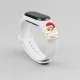 Dirželis Strap Xmas, skirtas Xiaomi Mi Band 3 / 4, Kalėdų senelis, baltas