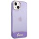 \"Guess Translucent\" dėklas \"iPhone 14 Plus\" telefonui, violetinis