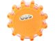 Powerful 360° LED warning light with magnet and hook, orange