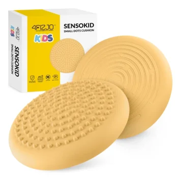 4FIZJO SensoKID vaikiškas sensorinis pusiausvyros diskas, 18,5 cm, geltonas
