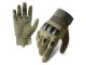 Tactical Gloves with Knuckle Protection, Size XL, Green