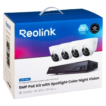 Vaizdo stebėjimo sistema Reolink NVS8-5MD4 V2 5MP 8-Channel PoE su 2TB NVR