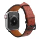 Natūralios odos dirželis, skirtas Apple Watch 38 / 40 / 41 mm - Raudonas