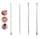 Blackhead removal tool kit with stainless steel loops