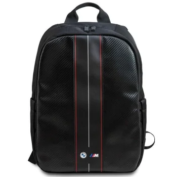 BMW Carbon & Red Stripe kuprinė 16" nešiojamam kompiuteriui, juoda