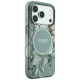 Guess IML Flowers Pearl Strap MagSafe case for iPhone 18 Pro Max / 17 Pro Max, green