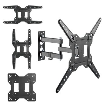 Maclean MC-701N TV and Monitor Wall Mount, 23-55", up to 30kg, Black