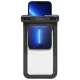 Spigen A601 Universal Waterproof Case vandeniui atsparus dėklas (2 vnt.), juodas