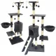 Cat House Tree with Sisal Scratching Posts - 138cm, 6 levels