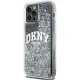 DKNY Liquid Glitter Big Logo dėklas iPhone 12 / 12 Pro telefonui, juodas