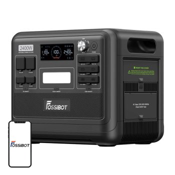 FOSSIBOT F2400BL 2400W 2048Wh nešiojama elektrinė, juoda