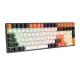 Mechaninė klaviatūra Royal Kludge RK100 RGB, Brown switch (juoda-oranžinė)