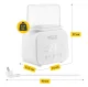 4FIZJO TWIN Double Bottle Warmer & Sterilizer for Baby Milk, white