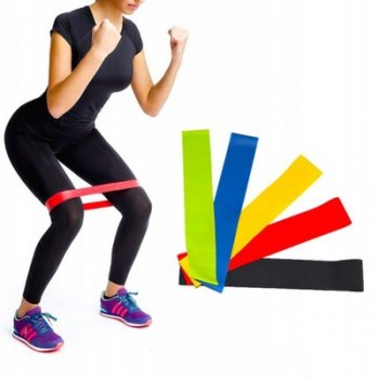 Flexible Rubber Mini Bands Training Set 5 pcs