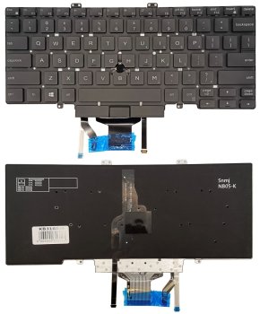 Dell Latitude 5400 / 7400 klaviatūra KB316045 su Trackpoint, juoda