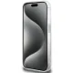 Karl Lagerfeld dėklas, skirtas iPhone 15, su MagSafe Ringstand, baltas