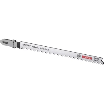 Siaurapjūklio geležtės Bosch EXPERT T308BP medžiui, 117 mm, 5 vnt.
