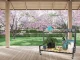 Wooden Two-level Shelf on Wheels for Terrace Garden Home