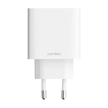 Cuktech A19 30W USB-A + USB-C Wall Charger White