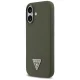 Guess Silicone Triangle Logo MagSafe Phone Case Cover iPhone 17 - Green