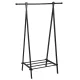 Laisvai pastatoma drabužių kabykla su lentyna Modernhome YLT-0311E, juoda
