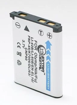 Extra Digital Battery for Olympus Li-40B / Li-42B / EN-EL10 (900mAh)