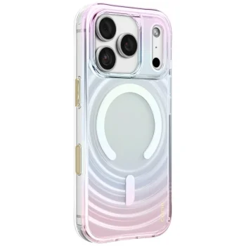 Dėklas Uniq Coehl Vela, skirtas iPhone 18 Pro / 17 Pro su magnetiniu įkrovimu, įvairiaspalvis