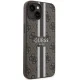 Guess dėklas iPhone 14 telefonui 4G Printed Stripes MagSafe, rudas