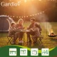 Folding Camping Table with 4 Chairs Gardlov, Black