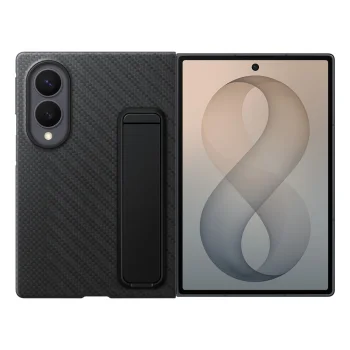 Samsung Carbon Standing Case dėklas Samsung Galaxy Z Fold 8 EF-XF971SBE, juodas