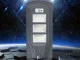 LED solar street lamp with remote, motion and dusk sensor, IP65