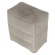 Pripučiama kojų atrama ir turistinis pufas, 3 lygiai, pilkas