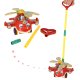 Push Toy on a Stick Helicopter with Sound, Red