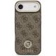 Guess 4G Strass Logo MagSafe dėklas telefonui iPhone 17 Air, rudas