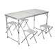 Trizand Camping Set: Folding Table and 4 Chairs