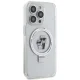 Karl Lagerfeld Ring Stand MagSafe dėklas iPhone 13 Pro Max, baltas