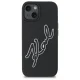 Karl Lagerfeld 3D Rubber Signature dėklas, skirtas iPhone 15, juodas