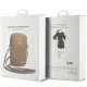 Guess Zip Quilted 4G krepšelis telefonui, rudas