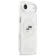 Karl Lagerfeld IML Glitter Karl&Choupette MagSafe dėklas, skirtas iPhone Air, pilkas