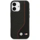 BMW dėklas iPhone 17 telefonui M Carbon Line & Logo MagSafe, raudonas
