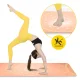 4FIZJO Suede Yoga and Exercise Mat 1.5 mm, Orange