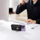 Joyroom JR-W050 10000mAh 20W MagSafe išorinė baterija su žiedu ir stovu, juoda