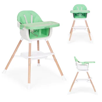 Ecotoys HC508 2-in-1 Baby High Chair, Green