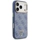 Guess 4G Triangle Logo MagSafe dėklas iPhone 17 Pro telefonui, mėlynas