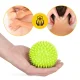 Masažinis kamuoliukas su spygliukais 4FIZJO SPIKE+ 9 cm, žalias