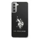 Samsung Galaxy S21 (SM-G991) US Polo Shiny Big Logo Case Cover (USHCS21STPUHRBK), Black