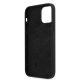 AMG Silicone Big Logo dėklas iPhone 12 Pro Max telefonui, juodas