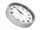 Large Silent Wall Clock with Second Hand, 20 cm, Silver