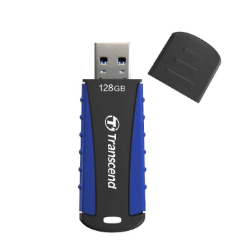 USB atmintinė Transcend JetFlash 810 128 GB USB 3.1 Gen 1, Juoda / Žalia
