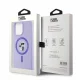 Karl Lagerfeld dėklas iPhone 15 Pro Max su MagSafe, violetinis